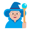 Person Mage Flat Medium Light Element from Fluent Emoji Flat Set