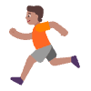 Person Running Flat Medium Emoji from Fluent Emoji Flat Set | Free Download as SVG Vector and Transparent PNG | Streamline emojis