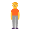 Person Standing Flat Default Element from Fluent Emoji Flat Set