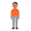 Person Standing Flat Medium Element from Fluent Emoji Flat Set