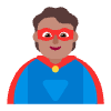 Person Superhero Flat Medium Element from Fluent Emoji Flat Set