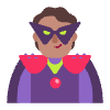 Person Supervillain Flat Medium Element from Fluent Emoji Flat Set