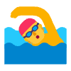 Person Swimming Flat Default Element from Fluent Emoji Flat Set