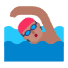 Person Swimming Flat Medium Element from Fluent Emoji Flat Set