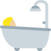 Person Taking Bath Medium Light Skin Tone Element from Twemoji Emoji Set