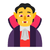 Person Vampire Flat Default Element from Fluent Emoji Flat Set