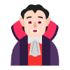 Person Vampire Flat Light Element from Fluent Emoji Flat Set