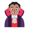 Person Vampire Flat Medium Element from Fluent Emoji Flat Set