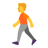 Person Walking Flat Default Emoji from Fluent Emoji Flat Set | Free Download as SVG Vector and Transparent PNG | Streamline emojis