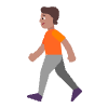 Person Walking Flat Medium Emoji from Fluent Emoji Flat Set | Free Download as SVG Vector and Transparent PNG | Streamline emojis