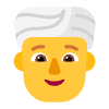 Person Wearing Turban Flat Default Element from Fluent Emoji Flat Set