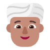 Person Wearing Turban Flat Medium Element from Fluent Emoji Flat Set