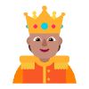 Person With Crown Flat Medium Element from Fluent Emoji Flat Set