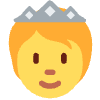 Person With Crown Element from Twemoji Emoji Set