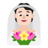 Person With Veil Flat Light Emoji from Fluent Emoji Flat Set | Free Download as SVG Vector and Transparent PNG | Streamline emojis