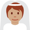 Person With Veil Medium Skin Tone Emoji from Twemoji Set | Free Download as SVG Vector and Transparent PNG | Streamline emojis