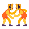 Person Wrestling Flat Element from Fluent Emoji Flat Set