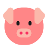 Pig Face Flat Emoji from Fluent Emoji Flat Set | Free Download as SVG Vector and Transparent PNG | Streamline emojis