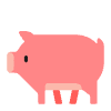 Pig Flat Element from Fluent Emoji Flat Set