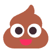 Pile Of Poo Flat Element from Fluent Emoji Flat Set