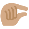 Pinching Hand Medium Skin Tone Element from Twemoji Emoji Set