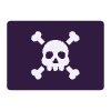 Pirate Flag Flat Element from Fluent Emoji Flat Set