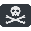 Pirate Flag Element from Twemoji Emoji Set