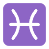 Pisces Flat Element from Fluent Emoji Flat Set