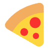 Pizza Flat Element from Fluent Emoji Flat Set