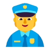 Police Officer Flat Default Element from Fluent Emoji Flat Set