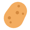 Potato Flat Element from Fluent Emoji Flat Set