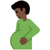 Pregnant Man Dark Skin Tone Element from Twemoji Emoji Set