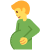 Pregnant Man Emoji from Twemoji Set | Free Download as SVG Vector and Transparent PNG | Streamline emojis