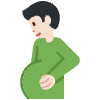 Pregnant Man Light Skin Tone Element from Twemoji Emoji Set