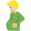 Pregnant Man Medium Light Skin Tone Element from Twemoji Emoji Set