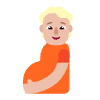 Pregnant Person Flat Medium Light Element from Fluent Emoji Flat Set