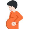 Pregnant Person Light Skin Tone Element from Twemoji Emoji Set