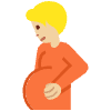 Pregnant Person Medium Light Skin Tone Element from Twemoji Emoji Set