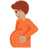 Pregnant Person Medium Skin Tone Element from Twemoji Emoji Set