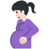 Pregnant Woman Light Skin Tone Emoji from Twemoji Set | Free Download as SVG Vector and Transparent PNG | Streamline emojis