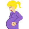 Pregnant Woman Medium Light Skin Tone Element from Twemoji Emoji Set