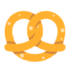 Pretzel Flat Element from Fluent Emoji Flat Set