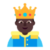 Prince Flat Dark Element from Fluent Emoji Flat Set