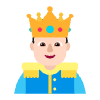Prince Flat Light Element from Fluent Emoji Flat Set