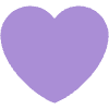 Purple Heart Element from Twemoji Emoji Set