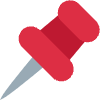 Pushpin Element from Twemoji Emoji Set