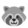 Raccoon Flat Element from Fluent Emoji Flat Set