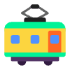 Railway Car Flat Element from Fluent Emoji Flat Set