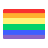 Rainbow Flag Flat Element from Fluent Emoji Flat Set
