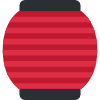 Red Paper Lantern Element from Twemoji Emoji Set